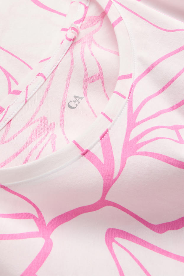 Women - T-shirt - white / rose