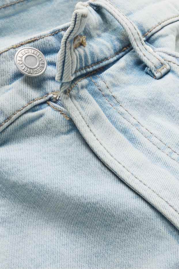 Heren - Bermuda van spijkerstof - jeanslichtblauw