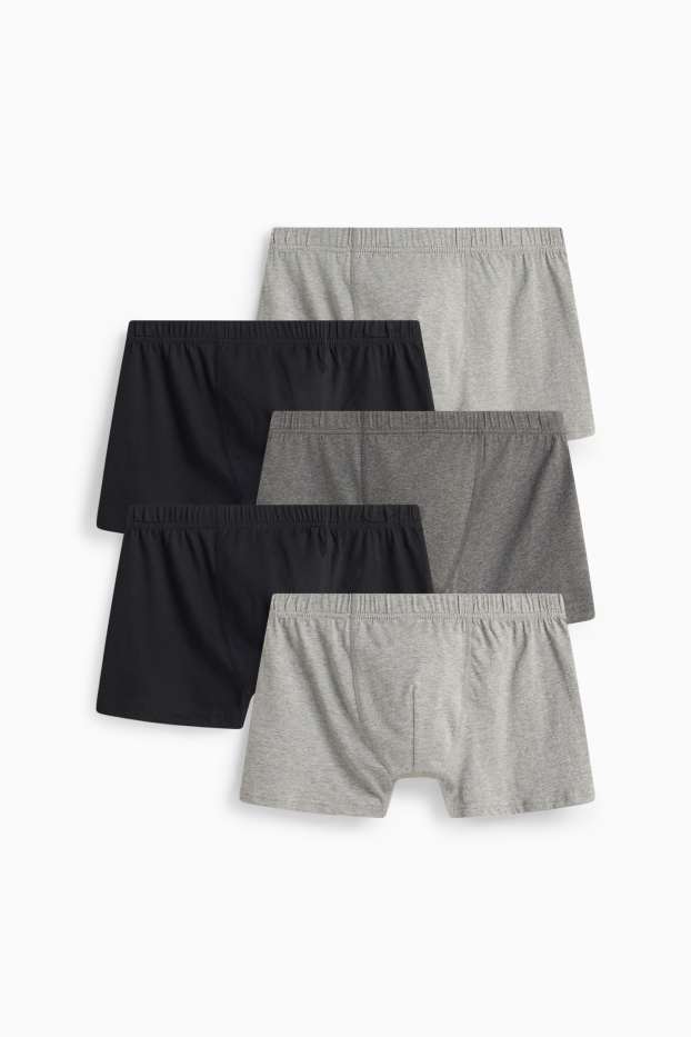 Hommes - Lot de 5 - boxers - gris clair