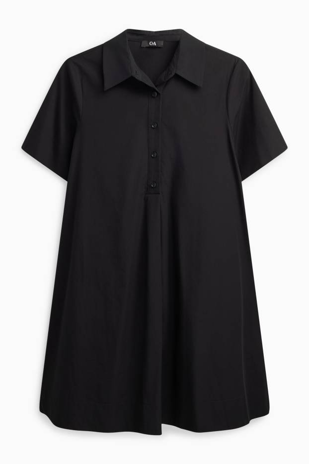 Dames - Jurk - zwart / zwart