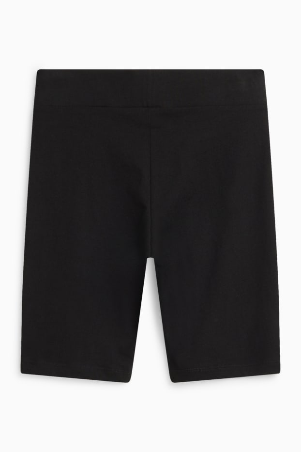 Damen - Multipack 2er - Biker-Shorts - schwarz