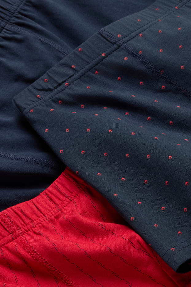 Hombre - Pack de 3 - trunks - rojo