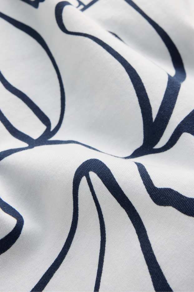 Women - T-shirt - white / black