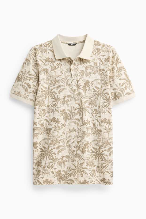 Heren - Poloshirt - beige