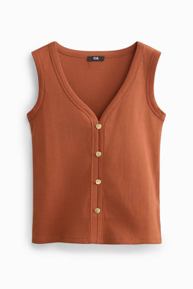 Dámské - Top - hnědá