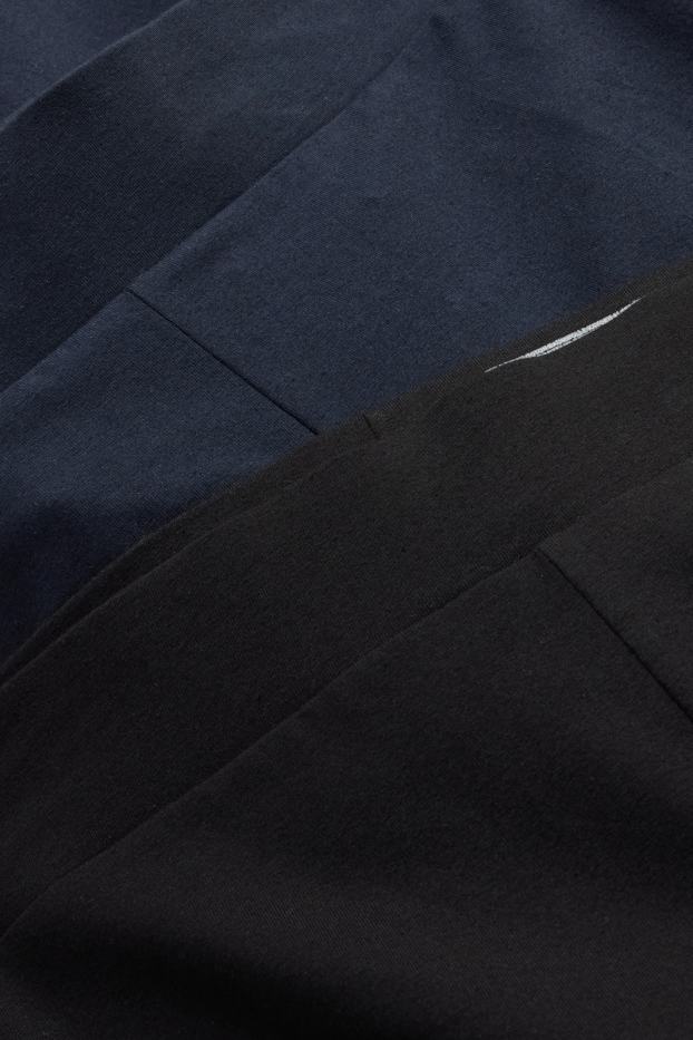 Dames - Set van 2 - straight legging - zwart