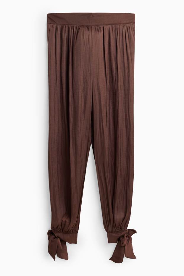 Dames - Broek - donkerbruin