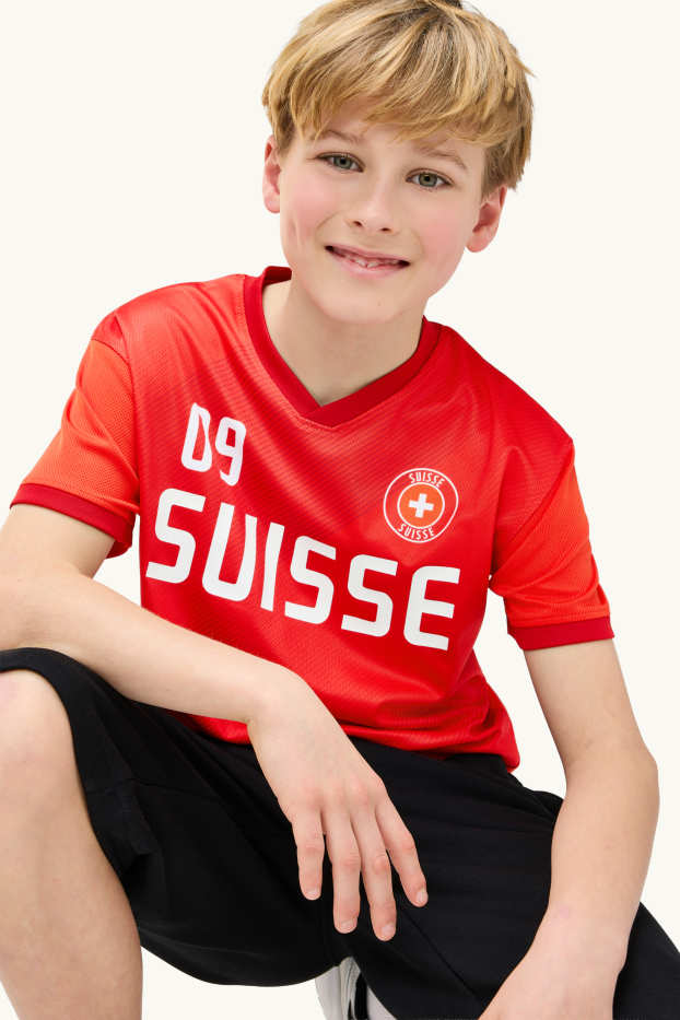 Enfants garçons - Suisse - T-shirt - rouge