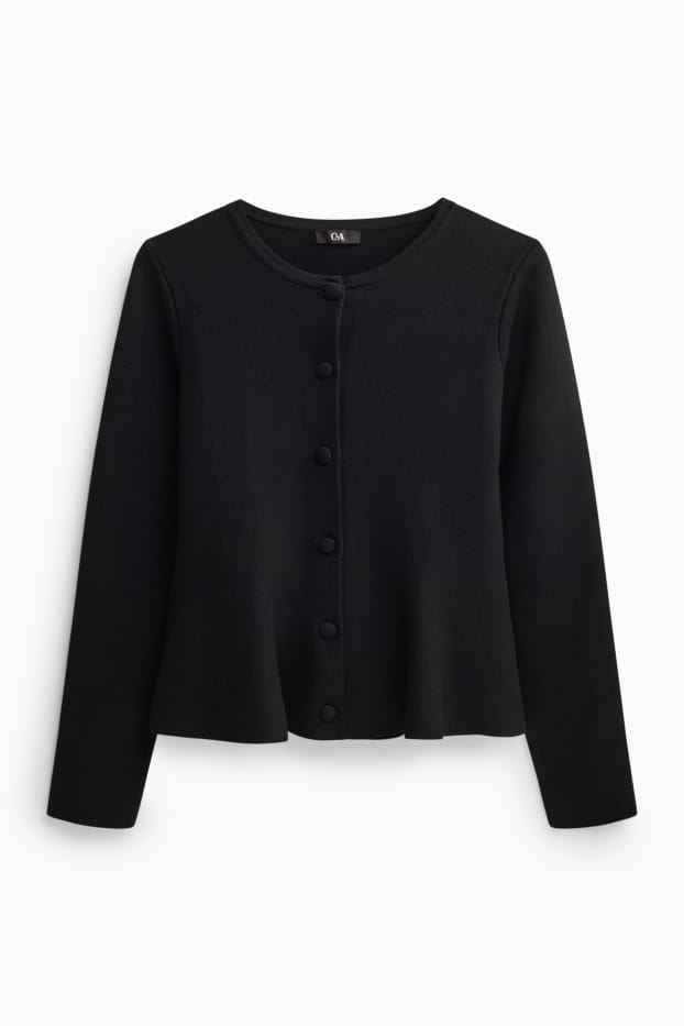 Damen - Strickjacke - schwarz