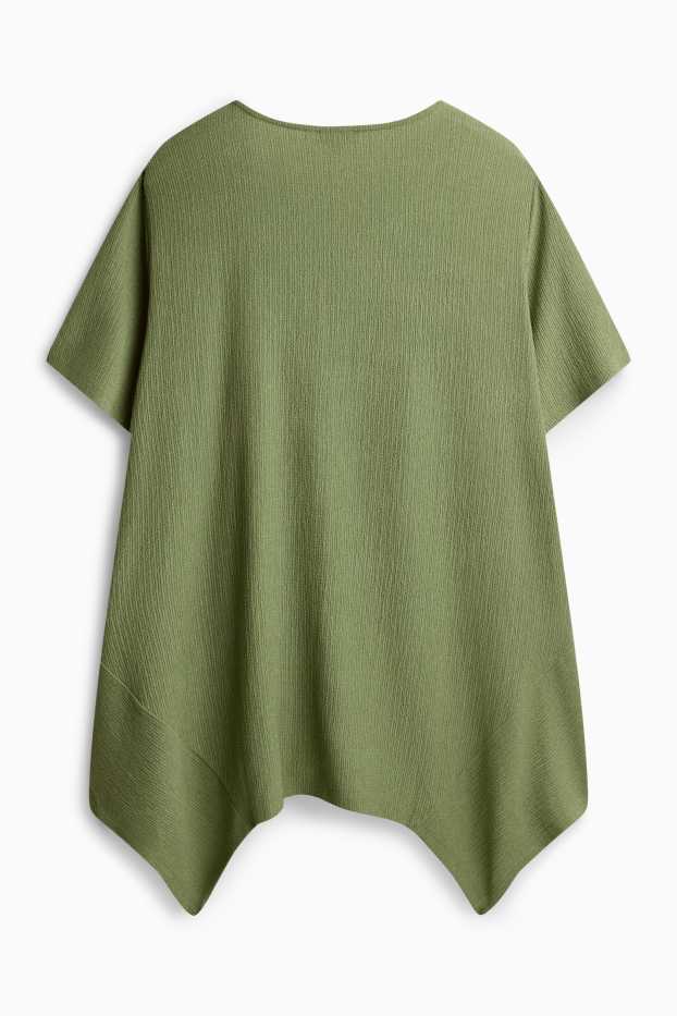 Mujer - Camiseta - con textura - verde