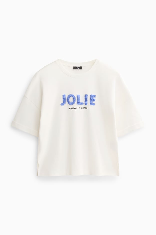 Donna - T-shirt - relaxed fit - bianco