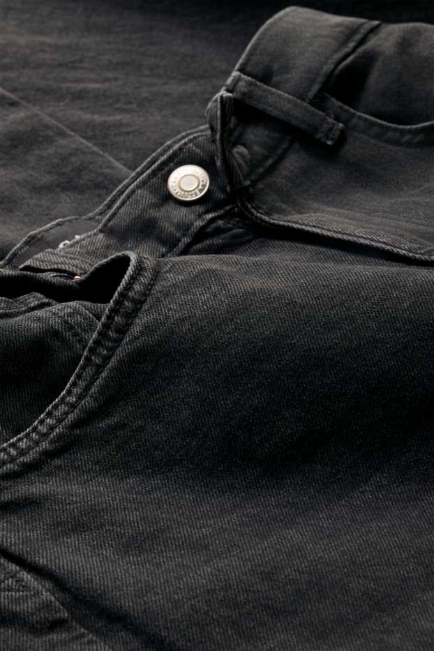 Femmes - Wide leg jean - high waist - noir