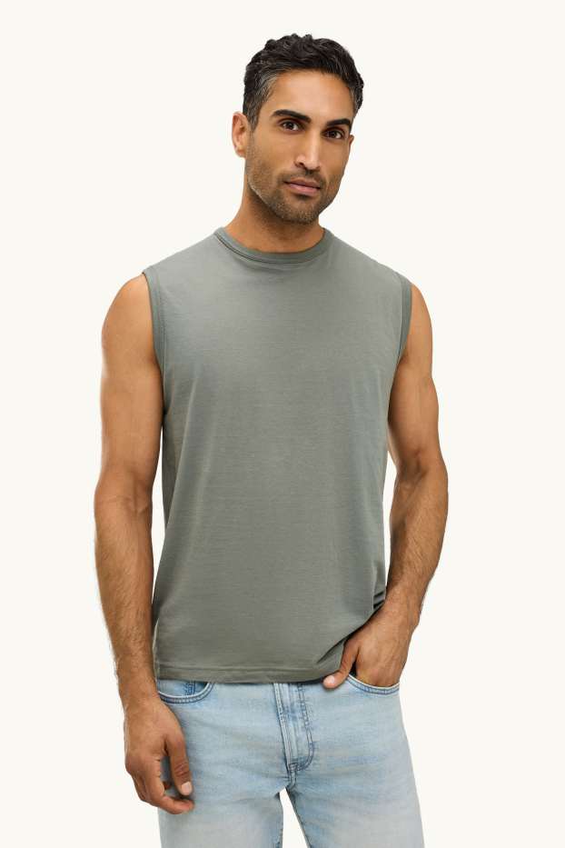 Heren - Tanktop - groen