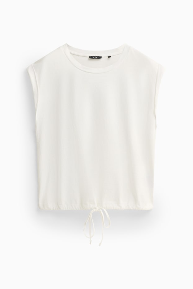 Damen - T-Shirt - Regular Fit - weiß