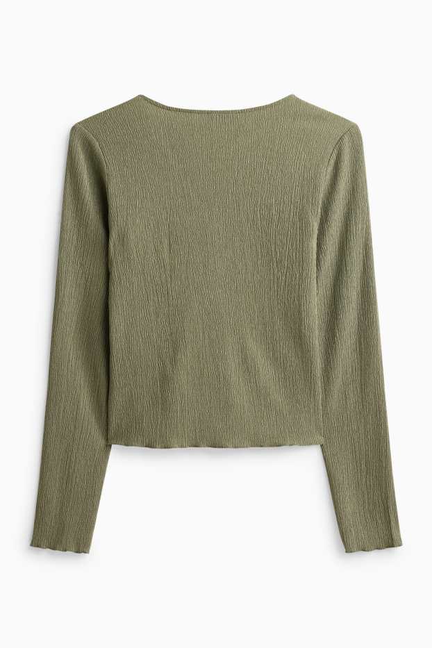 Damen - Langarmshirt - Regular Fit - khaki
