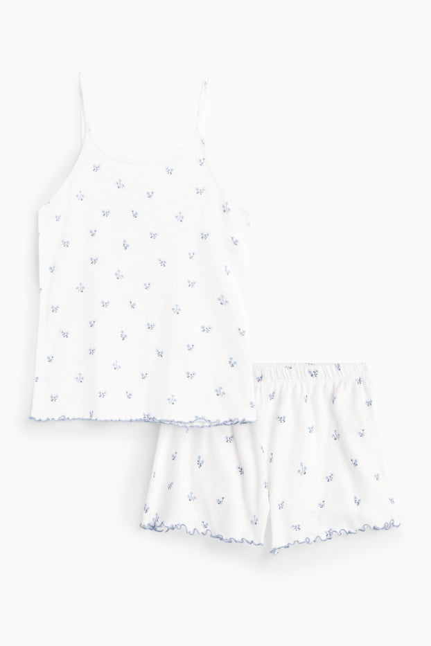 Nena - Pijama curt - blanc