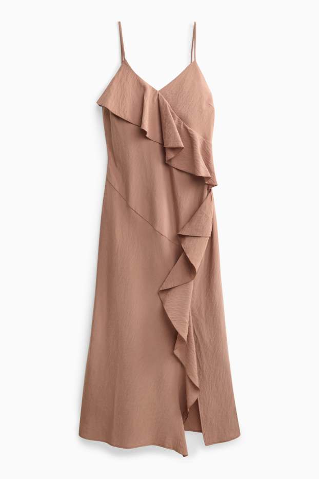 Femei - Rochie - maro deschis