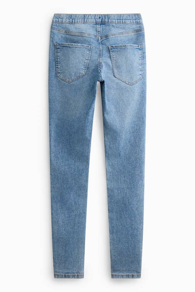 Dames - Jegging jeans - mid waist - jeanslichtblauw