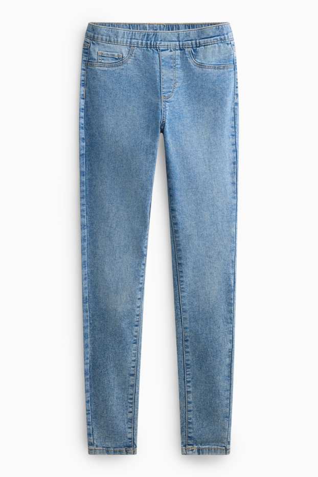 Dames - Jegging jeans - mid waist - jeanslichtblauw