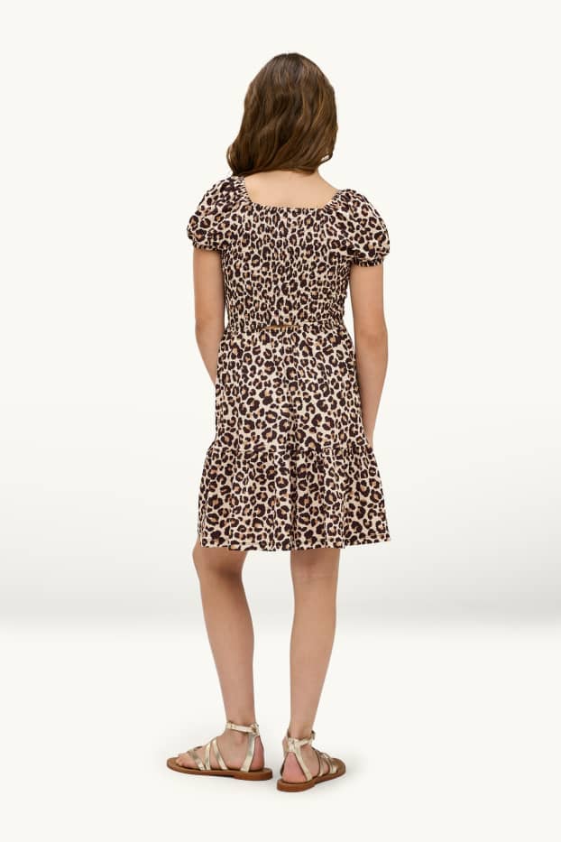 Copii - Fete - Rochie - cu model - bej