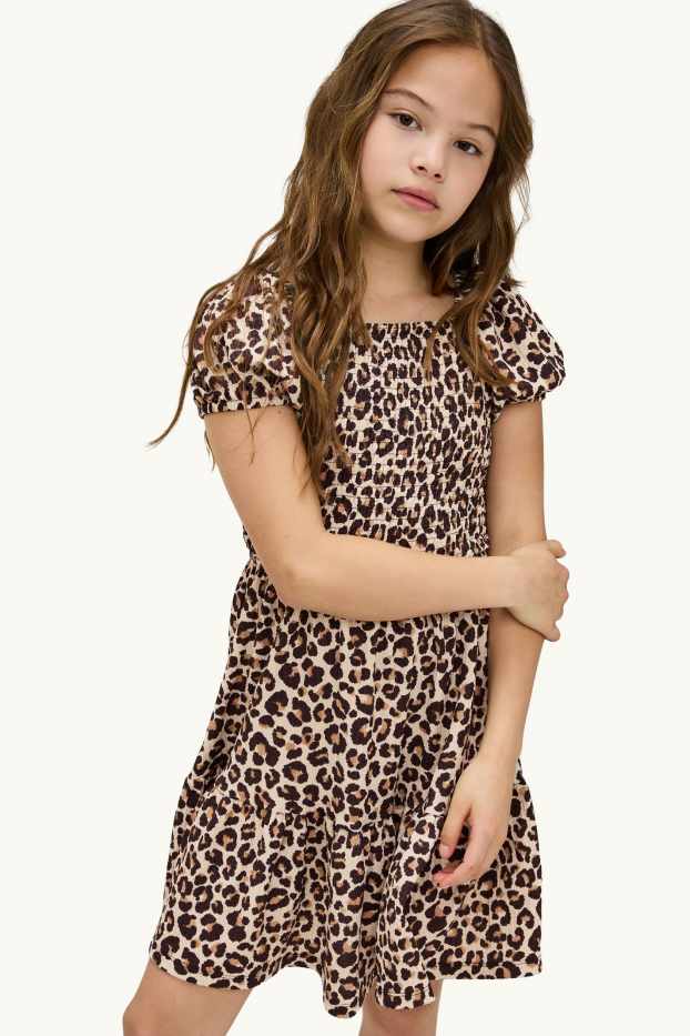 Copii - Fete - Rochie - cu model - bej