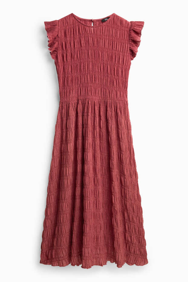 Femmes - Robe - rouge foncé