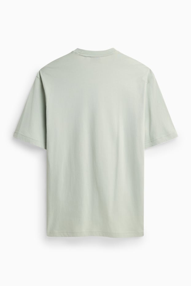 Men - T-shirt - relaxed fit - light green