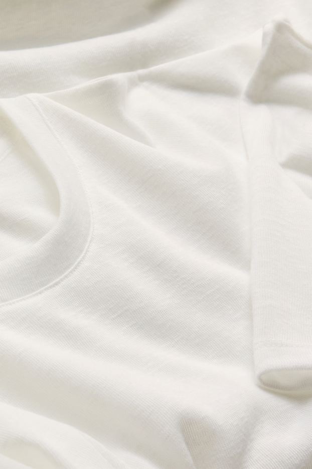 Damen - T-Shirt - Relaxed Fit - weiss