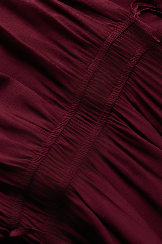 Damen - Kleid - Straight Fit - bordeaux
