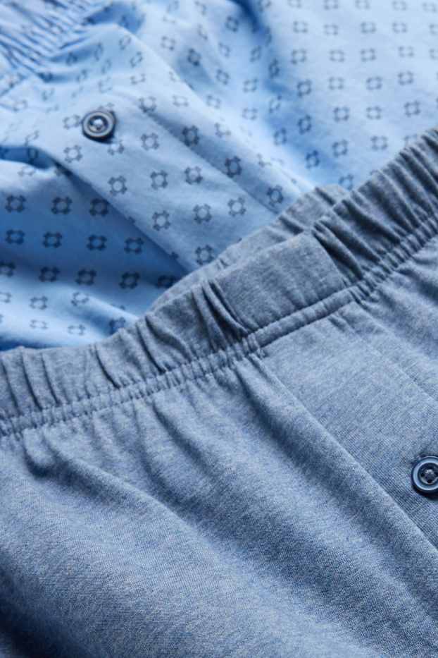 Herren - Multipack 2er - Boxershorts - blau / hellblau