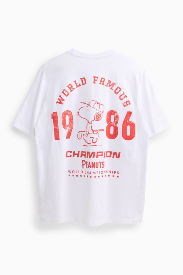 Herren - T-Shirt - Relaxed Fit - Peanuts - weiss