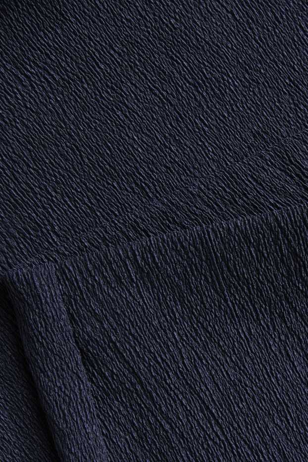 Dames - Flared legging - met structuur - blauw