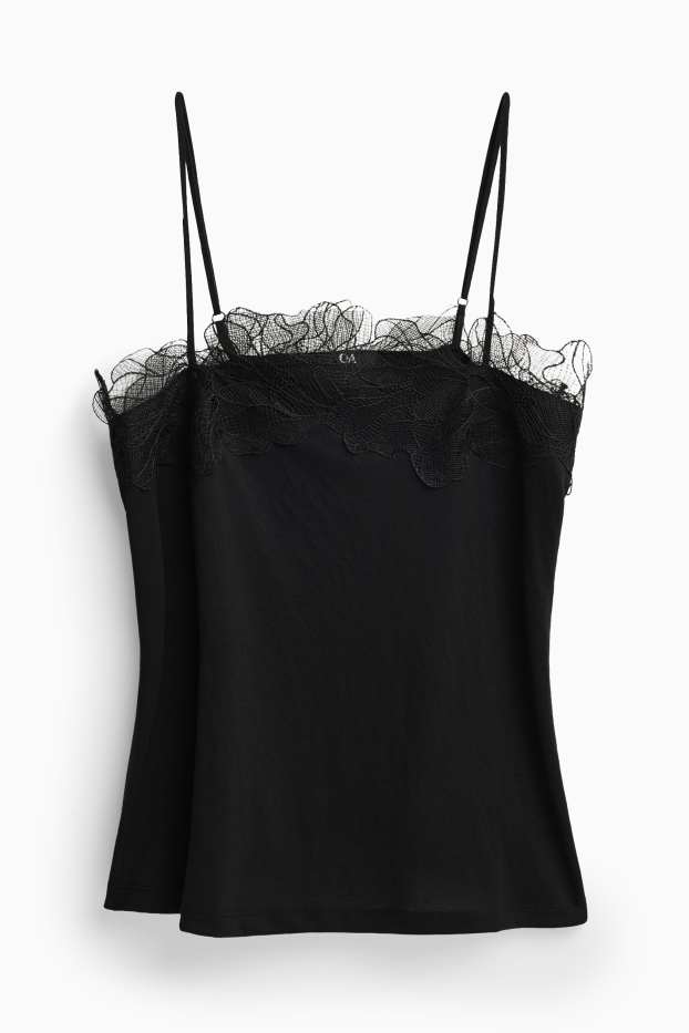 Damen - Top - schwarz