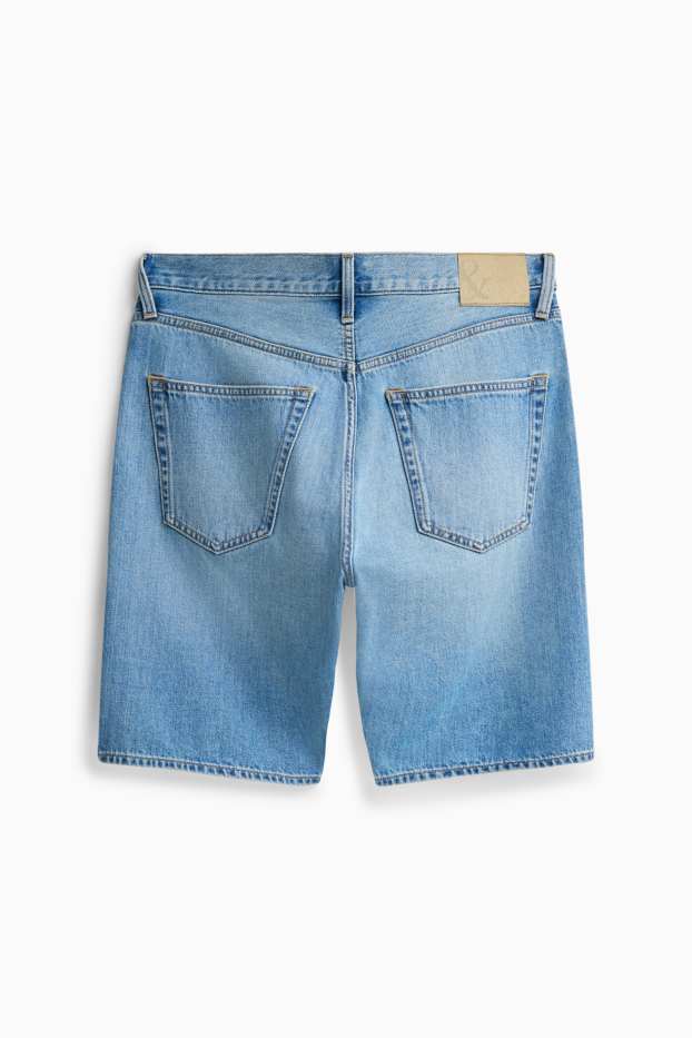 Herren - Jeans-Shorts - jeansblau