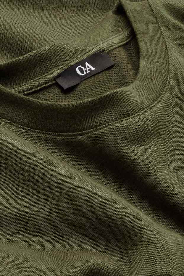 Damen - T-Shirt - Relaxed Fit - khaki