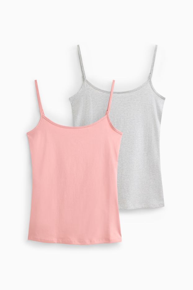 Damen - Multipack 2er - Top - zartrosa