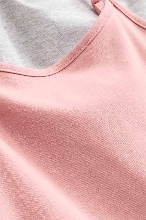 Damen - Multipack 2er - Top - zartrosa