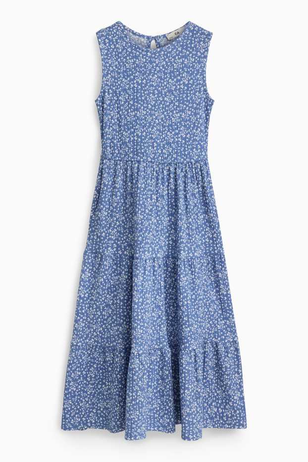Nena - Flors - vestit - blau/blanc