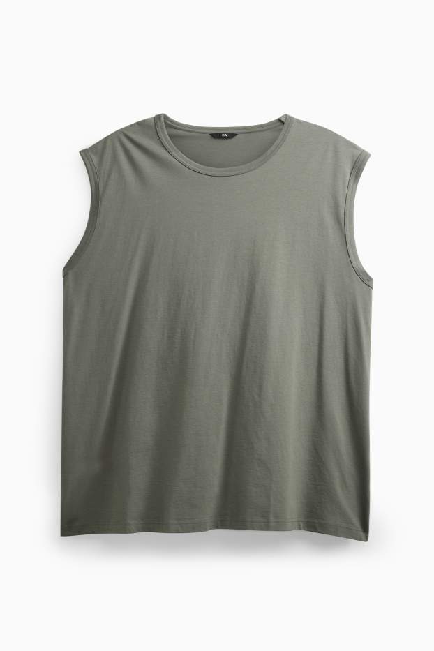 Herren - Tank Top - khaki