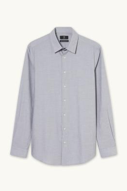 Chemise de bureau - slim fit - col kent - facile à repasser