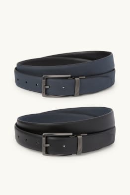 Cinturó reversible - pell sintètica