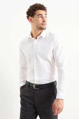 Camicia business - slim fit - colletto all’italiana - facile da stirare