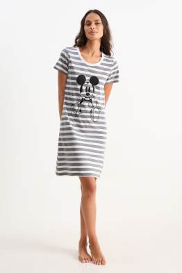 Nachthemd - Micky Maus - gestreift