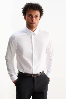 Camicia business - slim fit - colletto alla francese - facile da stirare