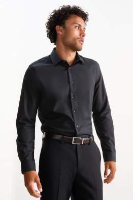 Camicia business - slim fit - colletto all’italiana - facile da stirare