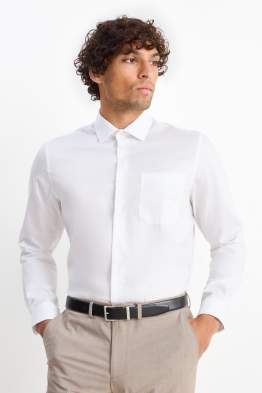 Camicia business - regular fit - collo all'italiana - facile da stirare