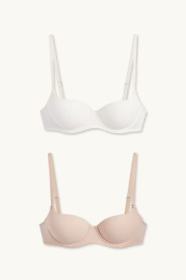 Multipack 2er - BH mit Bügel - FULL COVERAGE - wattiert