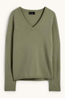 Cashmere V-neck jumper