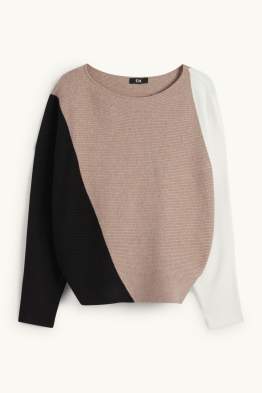 Pullover - gerippt
