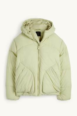 Quilted jacket with hood